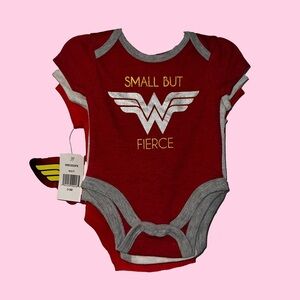 Three Pack Wonder Woman Onesies